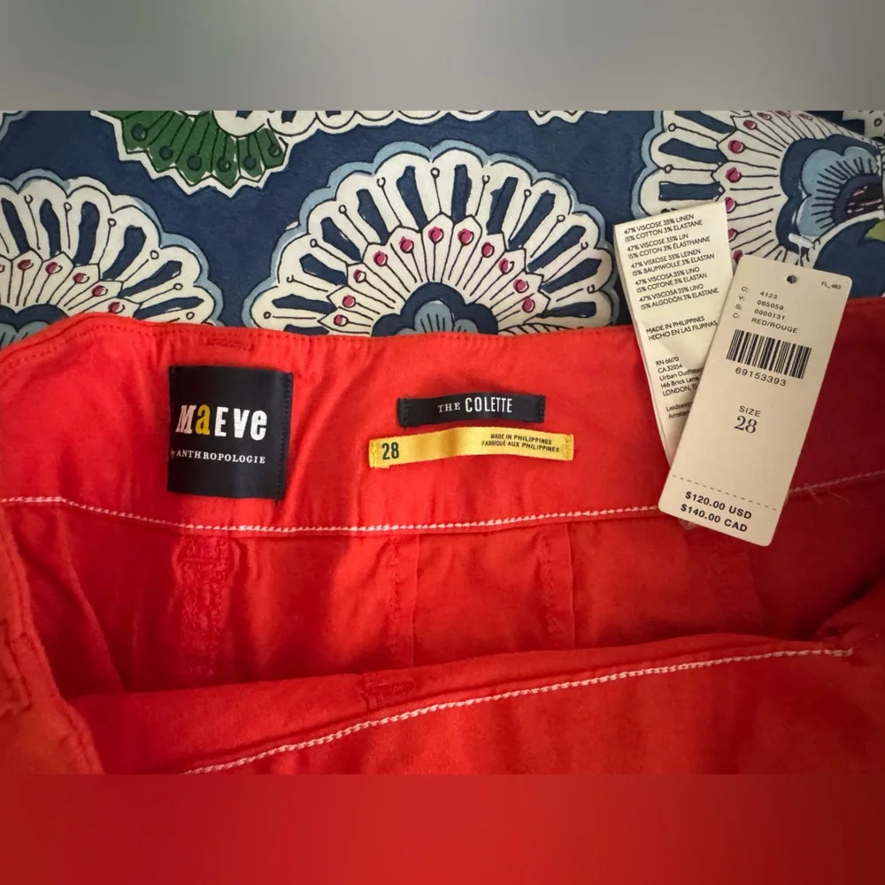 Anthropologie Maeve Collette red rouge - Picture 6 of 6